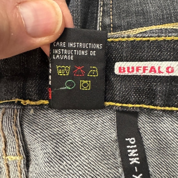 Vintage Buffalo Jeans Womens PINK-X Low-Rise Bootcut Jeans Gray/Black Sz 29 - Picture 7 of 16